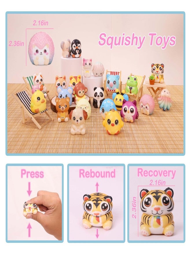 OMyFav 24PCS Party Favors for Kids - Cute Valentines Day Squishies Toys Bulk Valentines Day Gifts for Kids Classroom School Pinata Stuffers Birthday Gifts for Boys & Girls Classroom Prizes Elementary - Image 2
